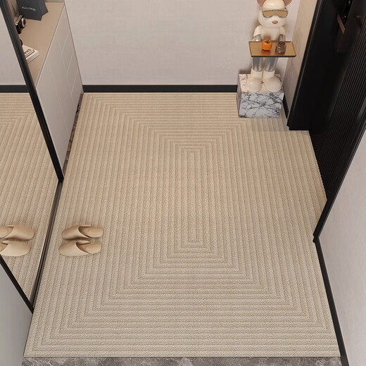Hua Feihua entrance door floor mat, stain-resistant, no-wash, wipeable PVC door mat, entrance door mat, cuttable entrance door, Vanilla-4N 60cm90cm