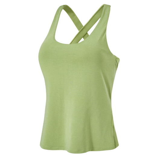 Jincheng Fitness Sexy Yoga Wear Vest with Breast Pads Running Beauty Back Sports Top Pilates Sleeveless T-Shirt New T336 Blue Built-in Removable Chest Pad M