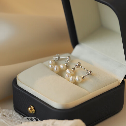 Crystal 99 Pure Silver Earrings for Women 2025 New Earrings and Beads Earrings High-end and Practical Heartfelt Birthday Gifts for Girls