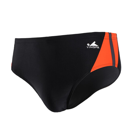 YINGFA Herren-Schwimmhose, professionelle Wettkampf-Schwimmhose, Herren-Badeanzug, 9706, Orange, L