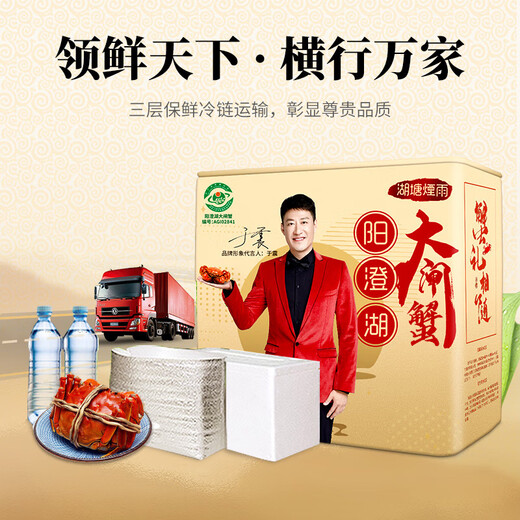 Gift Certificates Hutang Yanyu Yangcheng Lake Hairy Crab Gift Card Crab Card Gift Voucher Pickup Card Male 4.5 Female 3.5 Liang 4 Pairs Gift Box for Elder Leaders