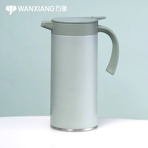 Vientiane thermos kettle household 316 stainless steel liner large capacity office kettle high-end simple living room thermos T28S-titanium silver 2.0L