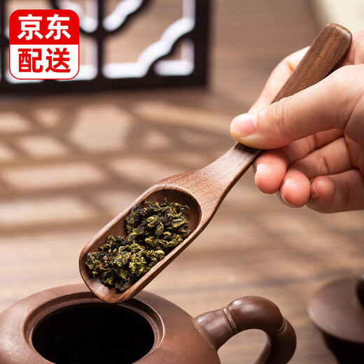 Yijuke walnut tea spoon tea spoon wooden tea spoon household Liujunzi Kung Fu tea set accessories tea spoon tea spoon walnut