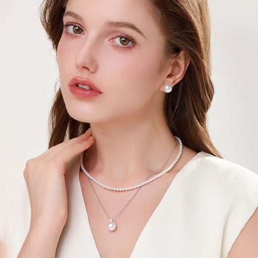 Joyself Aurora Venus Australian White Pearl Princess Diana Necklace GUILD Princess Pendant 18K Gold Seawater Collection Aurora Venus Australian White 10-11mm