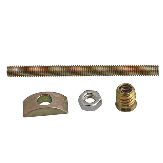 Weiwang half-moon furniture hardware connection bedside assembly hammer nut screw eccentric wheel table leg table and chair assembly M8*80 5 sets