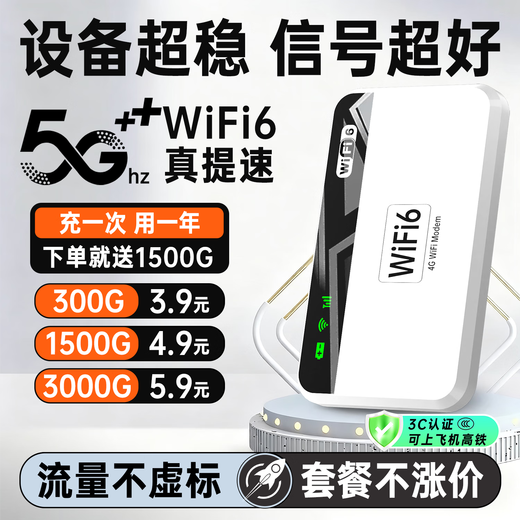 Feizhen Yunnan and Xinjiang use 2025 new model Portable WiFi 9.9 monthly rental Mobile network power bank Unlimited Internet access Portable wireless network router Smart wall-penetrating king Full network access Enjoy version Enhanced 6999