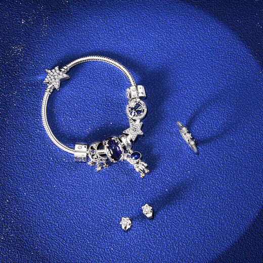 PANDORA Star Brilliant Earrings 925 Silver Sparkling Stars Small Exquisite Personality Niche Birthday Gift for Girlfriend