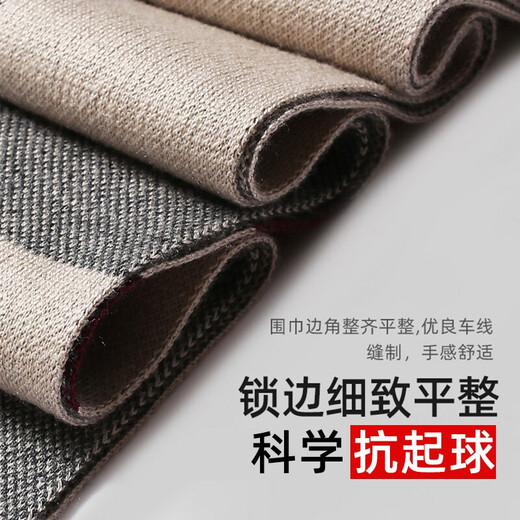 Woodpecker (TUCANO) high-end 100% pure wool scarf men's winter warm scarf, a new year's birthday gift for boys and father