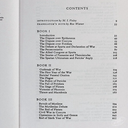 英文原版 History of the Peloponnesian War伯罗奔尼撒战争