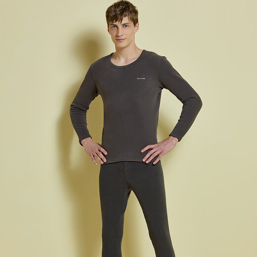 Langsha Thermal Underwear Men's Tops Plus Velvet Thickened Single-piece Autumn Clothes Autumn and Winter Underwear Slim Cotton Sweater Plus Velvet Bottoming Shirt