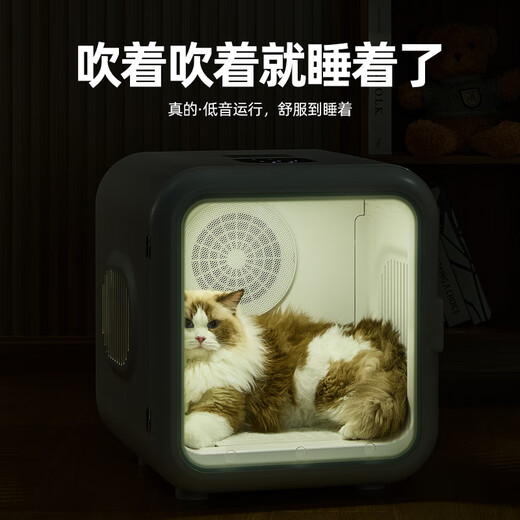 Youpet dryer, cat drying box, dog bathing and drying box, British short ragdoll, Bichon blow drying, small and medium-sized S7-interactive window, ozone+1000w upgraded version 1000W