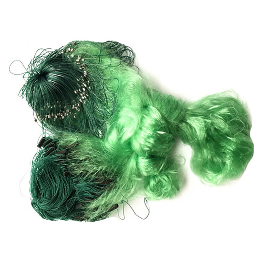 Huaiyu 1.5-3 meters high, soft green silk mesh, three-layer wire mesh, fishing net, sinking net, three-layer net, fish net, 1.5 meters, 5 fingers, 100 meters, green silk three-layer net