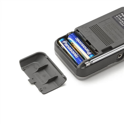 Panasonic (Panasonic) Japan-Direktwerbung, Japan-Lieferung RF-P55-S-Radio UKW Tragbarer Mini-Walkman für ältere Menschen. Die Wiedergabe ist einfach zu bedienen. Das FM/AM-Radio RF-P55-S benötigt 2 AA-Batterien. UKW-Radio China bitte 87,5-108 MHz wählen