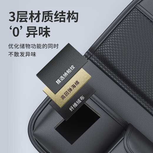 Qi Selection Car Storage Bag Seat Back Storage Rack Children's Car Back Seat Folding Table Dining Table Multifunctional Storage Bag in Car Brown - Upgraded Folding Table Board