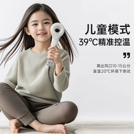 Radialight hair dryer household hair care negative ion hairstylist quick-drying bladeless hair dryer intelligent temperature control smooth high-speed hair dryer G1 pure white (PRO) 2 billion plasma + precise temperature control