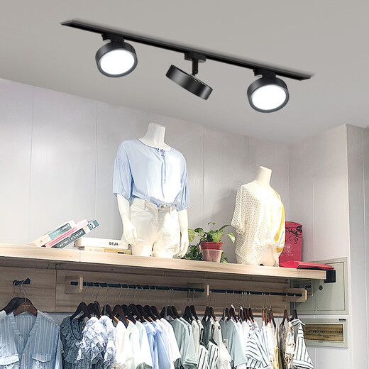 Xinxi-Schienenleuchte mit Astigmatismus, LED-Scheinwerfer, Geschäft, kommerziell, ultraheller Live-Übertragungsraum, nicht blendendes Internet-Promi-Downlight, hochauflösendes Fülllicht, 12 cm, weiße Schale, 18 Watt, warmes Licht