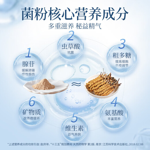 
Boling Huadong Medical Fermented Cordyceps sinensis powder 12g/box of Chinese herbal medicines to nourish and nourish Cordyceps for family 1g*12 bags/10 boxes (large amount is more cost-effective)