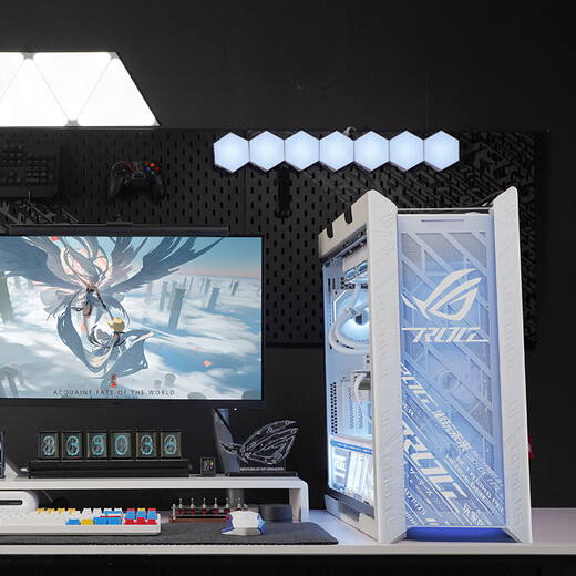 ASUS Sun God White Snow ROG Family Bucket 6 Periods Interest-free 14th Generation i9 14900KF/RTX5090D Fubuki Gaming Desktop Host Assembly Computer DIY Complete Machine Configuration 2 Ultra7 265KF+RTX5070