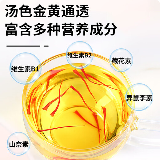 Lingxian Valley Iraní Azafrán Nutrición extra auténtica Cabeza recomendada de azafrán original Barco de regalos Dragon Boat Bail Padres y regalo de edad avanzada [como se muestra en la imagen] ASfron 5G