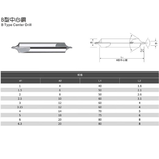 Renjuyi customized carbide tungsten steel center drill bit double-head fixed point drill A type B type steel positioning drill center drill A4*0*55