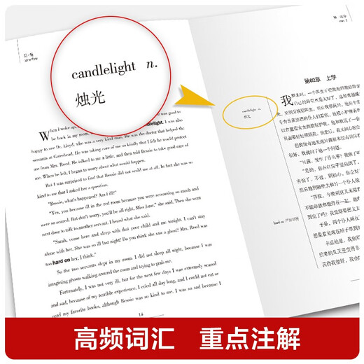 [英汉对照] 简爱 读名著学英语 中英文对照阅读世界经典名著阅读中英文双语版英文版名著世界经典文学名著阅读畅销小说中英双语读物外国名著世界名著阅读