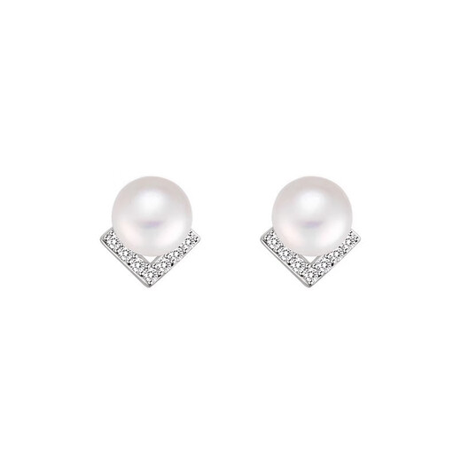 Qi Xiaomi 999 pure silver pearl earrings for women, light luxury and high-end 2024 new bestie earrings niche design temperament earrings one pair