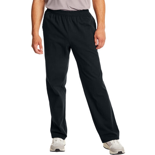 HANES Essentials sweatpants men's cotton knitted pants with pockets black small