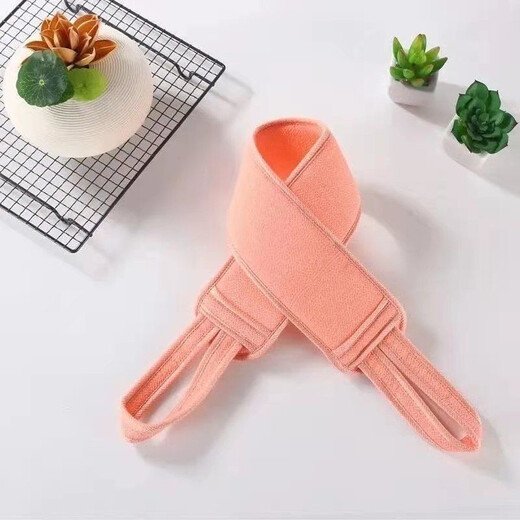 3-piece set of bath towels, coarse sand, double-sided pull back strips, strong mud rub gloves to remove dead skin and rub back, adult men and women's bath flower balls and bath artifact, deep sea green, back pull strips + bath towel + bath flower balls