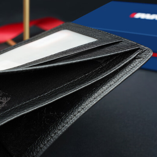 
Seven Wolf Wallet Men's Head-Layer Cowhide Short Document Folder Hand Card Package for Boyfriend Dad's Practical Birthday Gift
