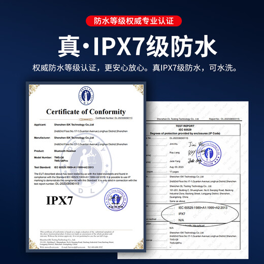 Newman Bluetooth headset ear-hook washable true wireless sports running cycling call noise reduction high-end bass headset long battery life suitable for Apple Xiaomi Huawei mobile phones