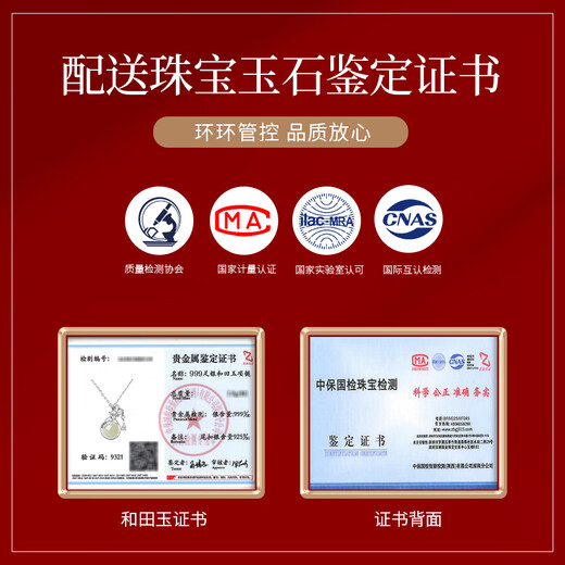 The only (Winy) Hetian Jade Silver Necklace Women's Pendant Birthday Gift Women's Valentine's Day Silver Jewelry for Girlfriend and Wife