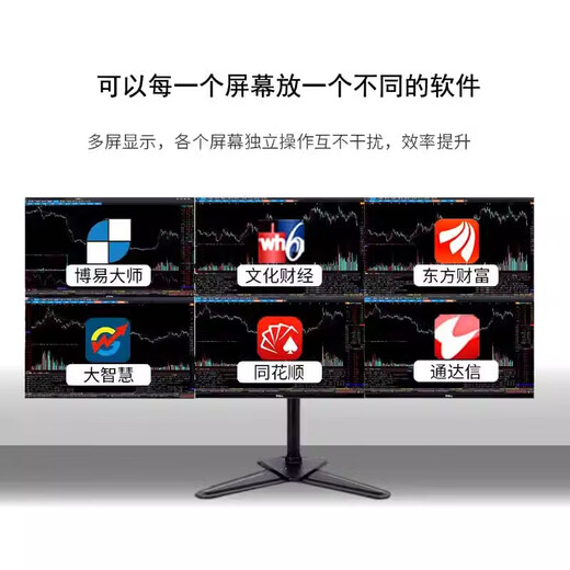 Zhiyingsheng ASUS 12th generation i7 four-screen six-screen multi-screen professional stock trading desktop computer host dedicated to market trading computer full set one-screen multi-display one drag four-screen host full set 4-screen host + 22 inches * 4 full set one i7-4790/16G+512G/standard version 4 screens