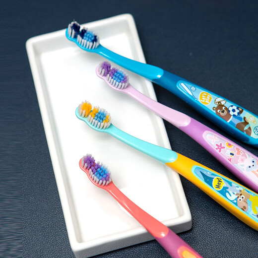 Jordan Sam's same style medium and large children's fine soft bristle toothbrush 6-9 years old A style 2 pack