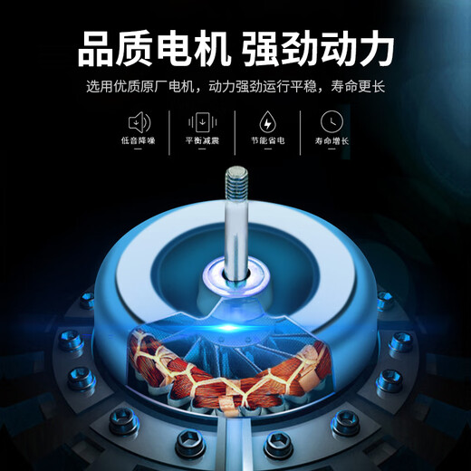 CHIGO fully automatic washing machine household small pulsator washing and drying machine large capacity apartment dormitory rental 10KG coffee gold blue light cleaning + air drying bucket + strong motor