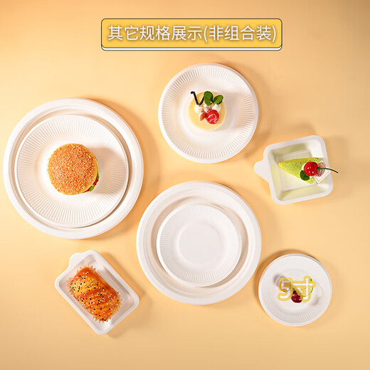 Babic Disposable Paper Plate Tableware Cake Plate BBQ Plate Western Food Plate Handmade Art Painting Paper Plate 5 inches 20 pieces