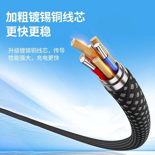 Kofi Show CtoC Super Fast Charging Data Cable Dual Type-c Charging Cable 6A Suitable for Huawei Xiaomi Laptop iPad Type-c 66W Super Fast Charging 1m