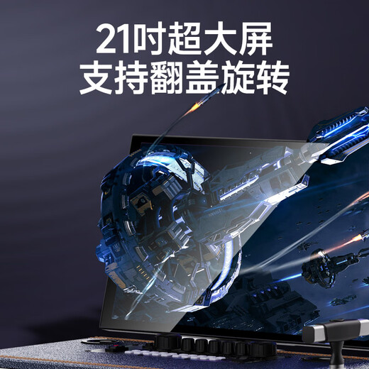 SANSUI square dance audio with display screen outdoor audio karaoke dedicated stage level trolley speaker high power karaoke sound card all-in-one home KTV audio set PE159+21-inch screen+15-inch bass+1TB