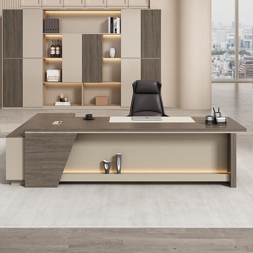 OUDITU includes delivery package, boss desk, office desk and chairs, office table, simple modern manager and president desk office furniture, 1.8m boss desk