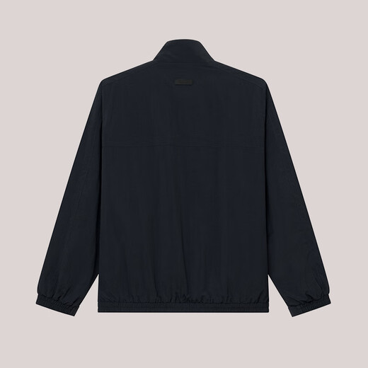 HAZZYS Men's Spring and Autumn Jacket Simple Versatile Stand Collar Casual Jacket Men ASVZU0BCX29 Dark Navy DN 2XL (185/104A 52)