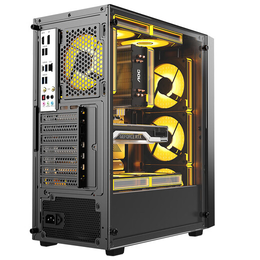 AOCCG276B 台式电脑游戏主机箱（ATX主板/磁吸快拆面板/8风扇位/玻璃侧透/240水冷位/多网孔散热）