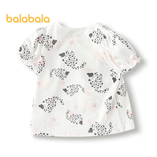 Balabala baby short-sleeved T-shirt girls top summer cute and cute 200224117004