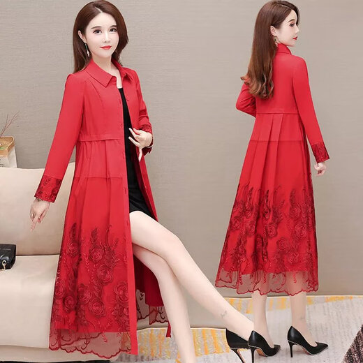 Prodigal gossip pick up-Chaqueta cortavientos con fugas para mujer, cárdigan de longitud media, nuevo estilo de primavera y otoño, color café 5XL, 2023