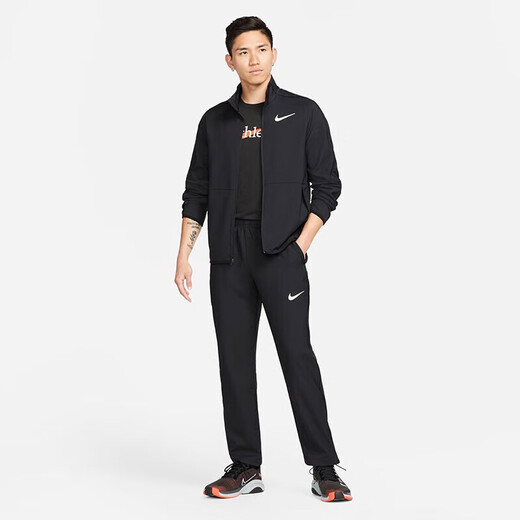 [95% new] Nike (NIKE) men's sweatpants summer tying knitted casual pants fashionable and versatile DM6627-010 black L