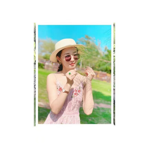 ALBINELE white top hat small fragrance Hepburn style retro summer British French elegant photo hat flat top lady straw hat beige adjustable