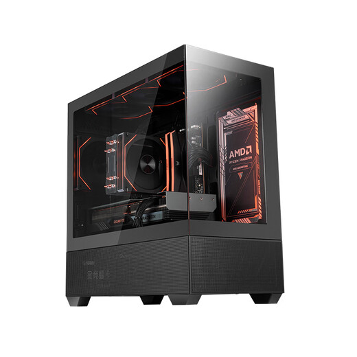 AMD Ryzen R5 9600X assembled computer RTX5060Ti/RX9060XT graphics card Delta mobile gaming desktop computer complete machine design editing drawing DIY assembly machine configuration eight R5 9600X+RTX5060Ti 16G host kit