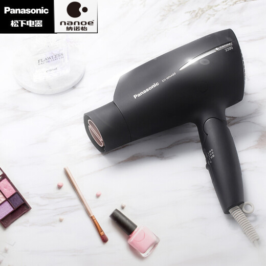 Panasonic hair dryer high-power, high-speed, fast-drying, portable, portable, gift for wife and girlfriend Nanoyi hydrating hair care household hair dryer EH-WNA8B black