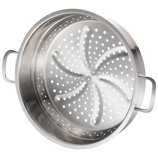 Momscook stainless steel steamer steamer 304 two-layer steamer double bottom thickened gas induction cooker universal soup pot steamer dual-purpose (MT32ST) double-layer steamer 32cm