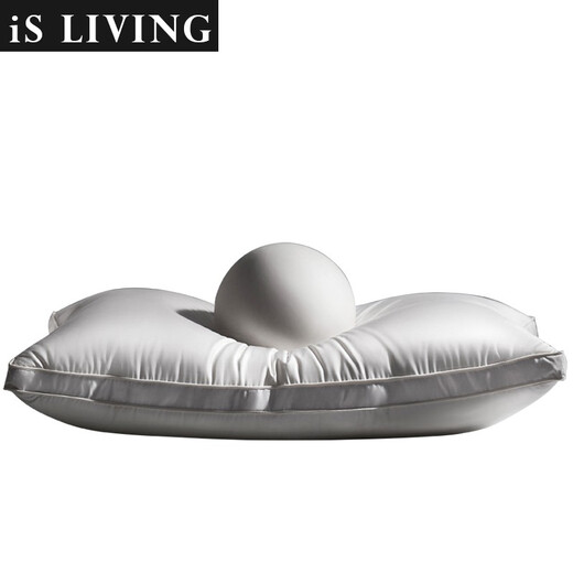 IS LIVING down pillow core imported three-dimensional white goose down pillow five-star hotel pillow space pressure-free sleeping single pillow Tencel style