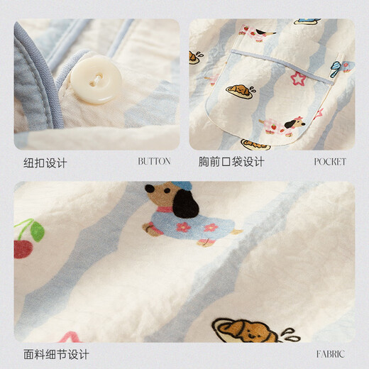 Gongdie Pajamas Women's Spring and Autumn Long Sleeve Cartoon Puppy Set Can Wear Dachshund Dog Home Suit SDYR-9901 Dachshund Dog Full Print Set XL (Suggested 120-140Jin [Jin equals 0.5 kg])