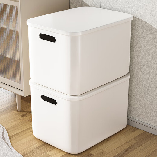 Baishengniu sundries storage box household wardrobe clothing storage box toy snack storage box plastic storage basket storage box high extra large size
